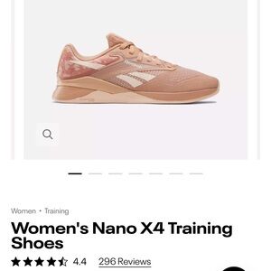Reebok Women's Nano X4 Training Shoes - Peach Pink